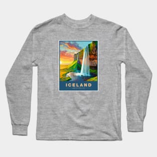 Iceland Postcard Long Sleeve T-Shirt